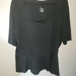 Black peplum